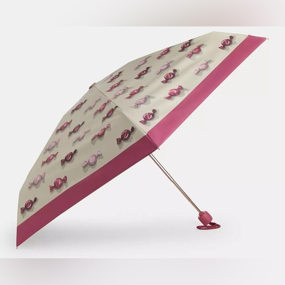 Last one! New Coach Mini Umbrella With Candy And Print
